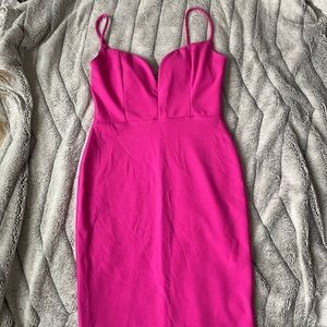 Pink bodycon dress